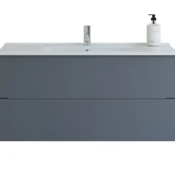 Scanbad vaskeskab m/håndvask 100cm mat grå