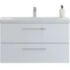 Scanbad vaskeskab m/marbelle vask 100cm hv hgl
