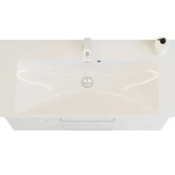 Scanbad vaskeskab m/marbelle vask 100cm hv hgl