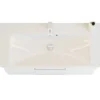 Scanbad vaskeskab m/marbelle vask 100cm mat hvid