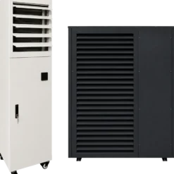 Scantherm Quick install 16 kW luft til vand varmepumpe m/mobil kalorifer
