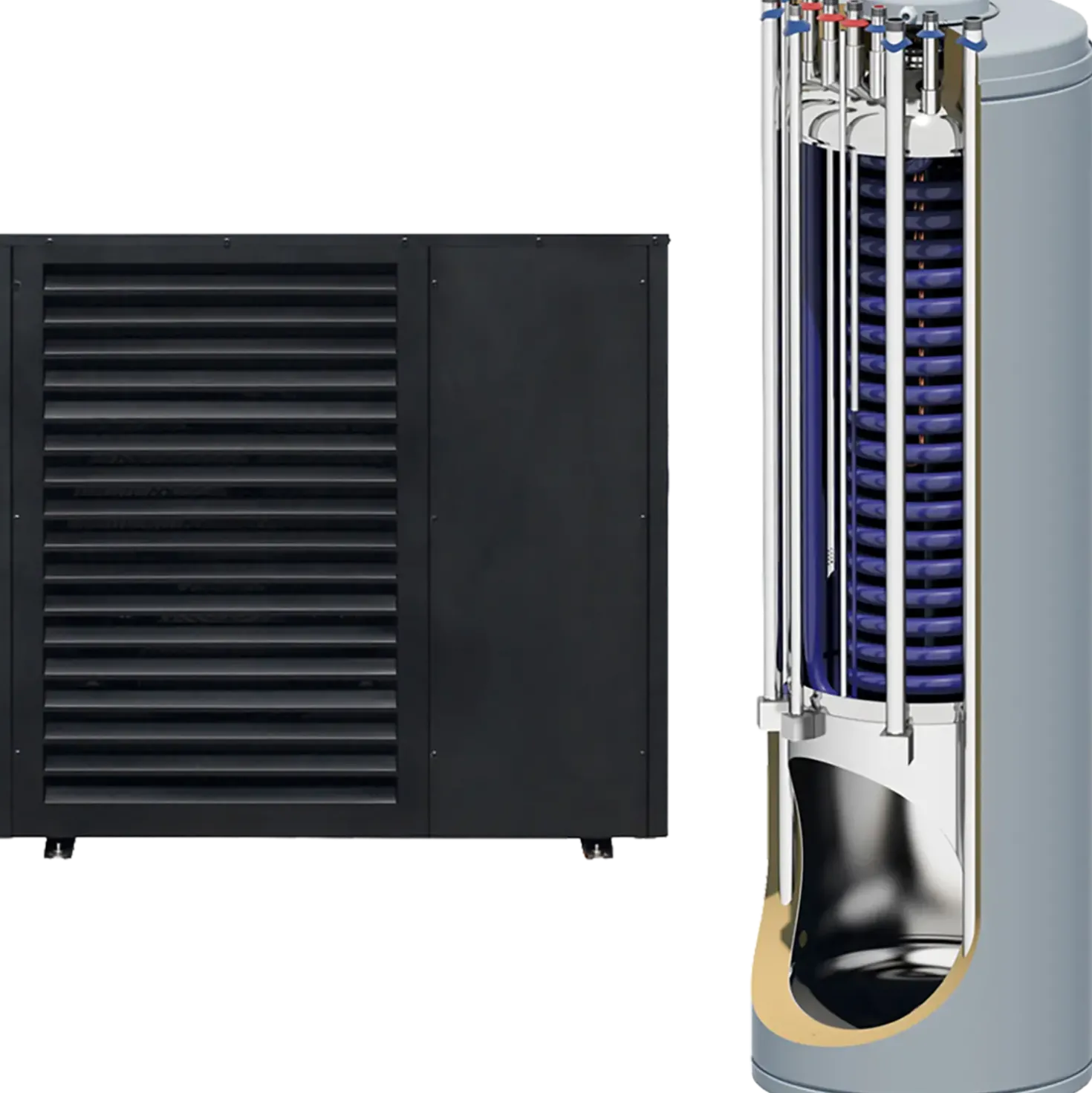 Scantherm Skagen varmepumpesæt 8 kW m/combitank 180/85 L
