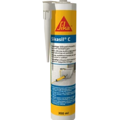 Sika Sikasil-C byggesilikone klar 300 ml
