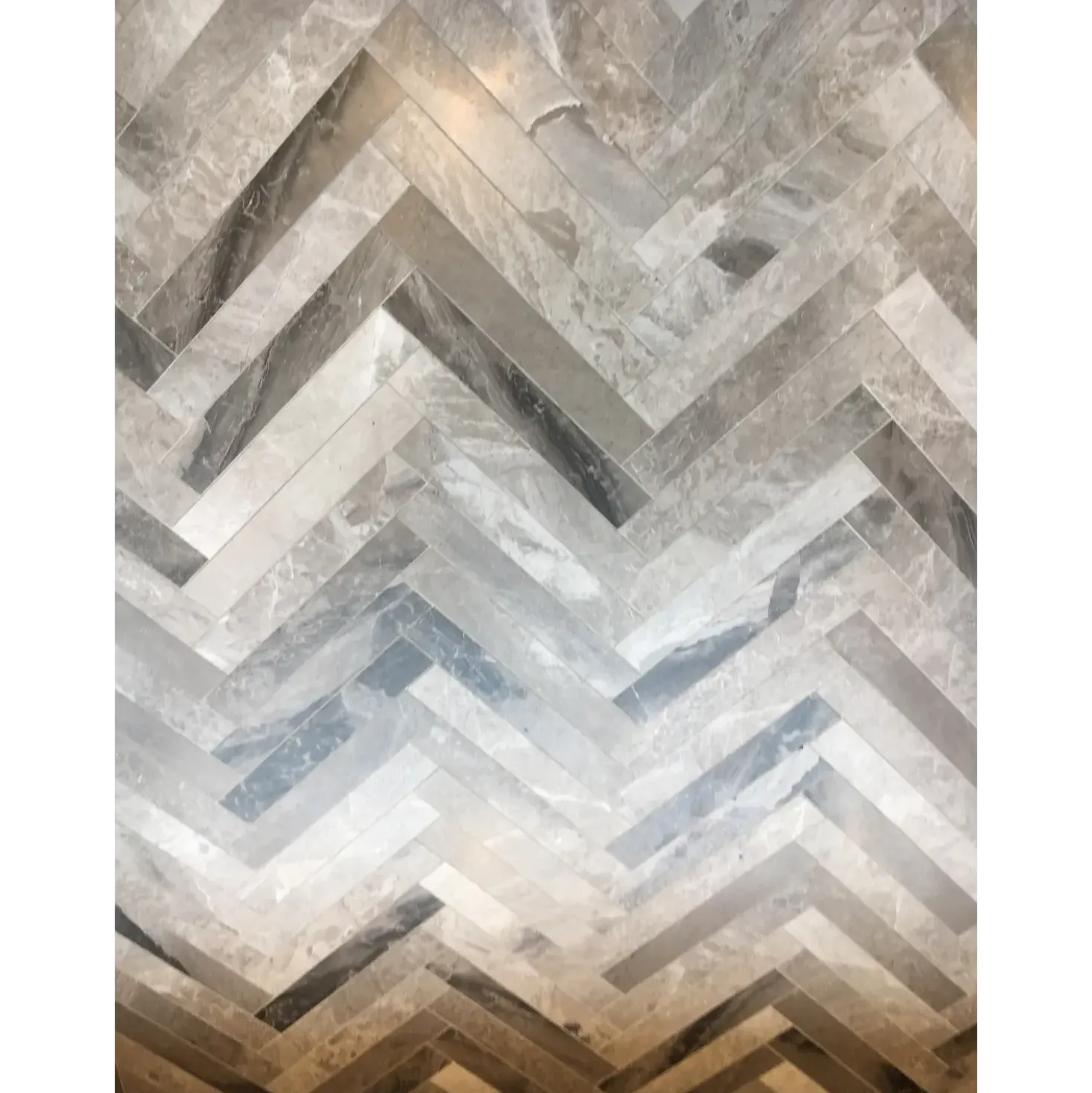 Sildebensfliser Marmor Nova grålig 6x40x1,2 cm