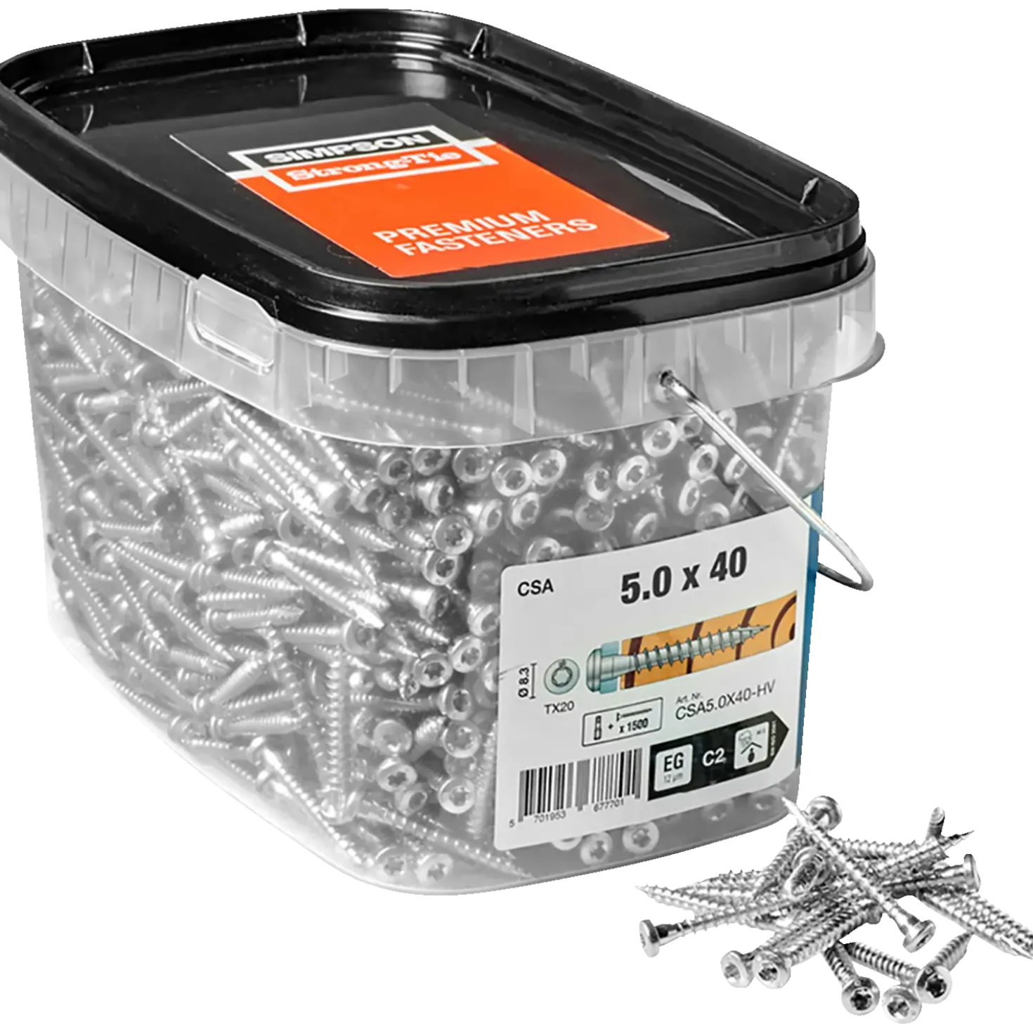 Simpson strong-tie beslagskrue 5x40 mm 1500 stk