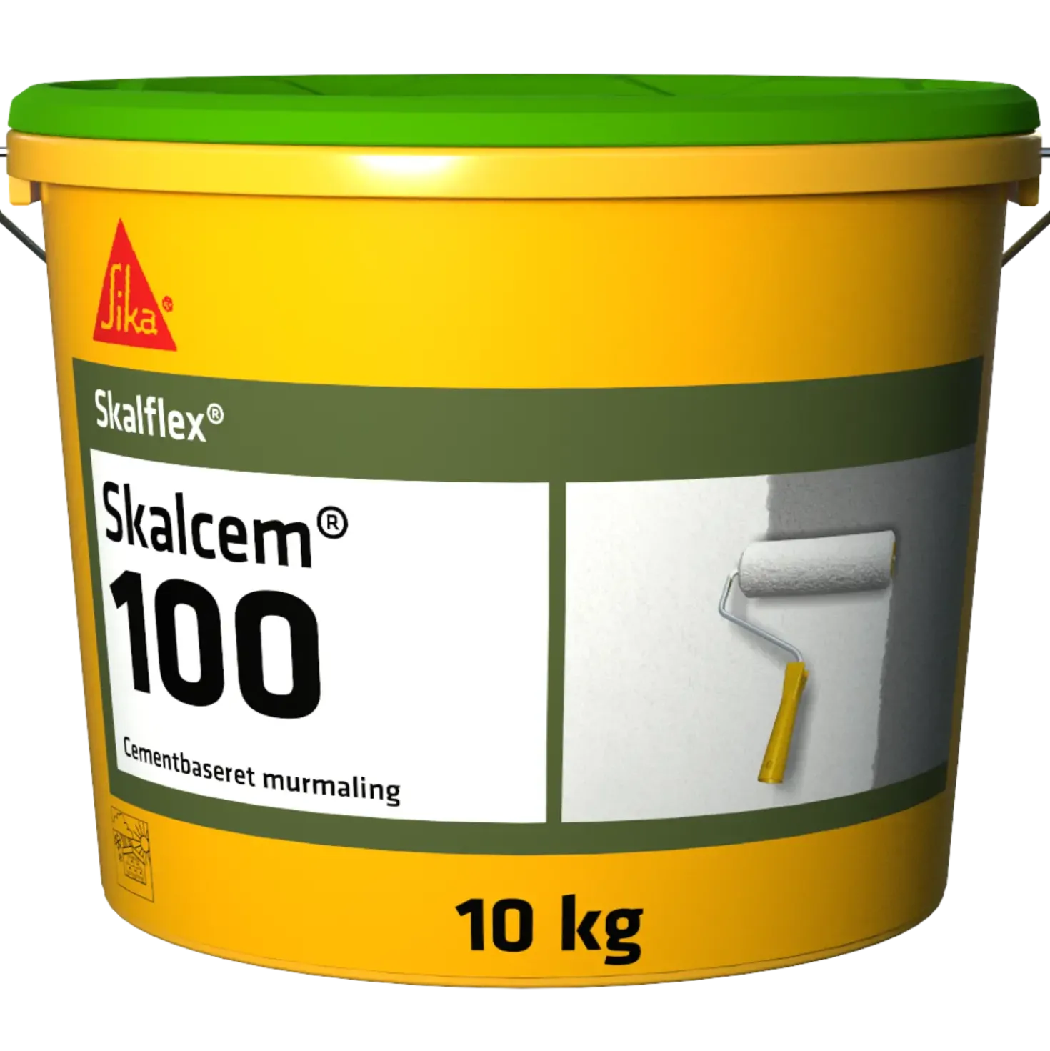 Skalcem 100 cementbaseret murmaling skagengul 10 kg