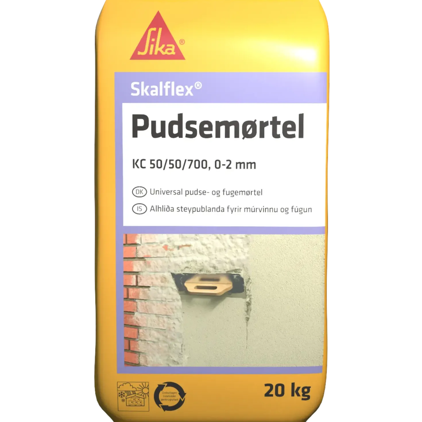 Skalflex pudsemørtel KC50/50/700 0-2mm - 20 kg