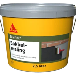 Skalflex sokkelmaling sort 2,5 L
