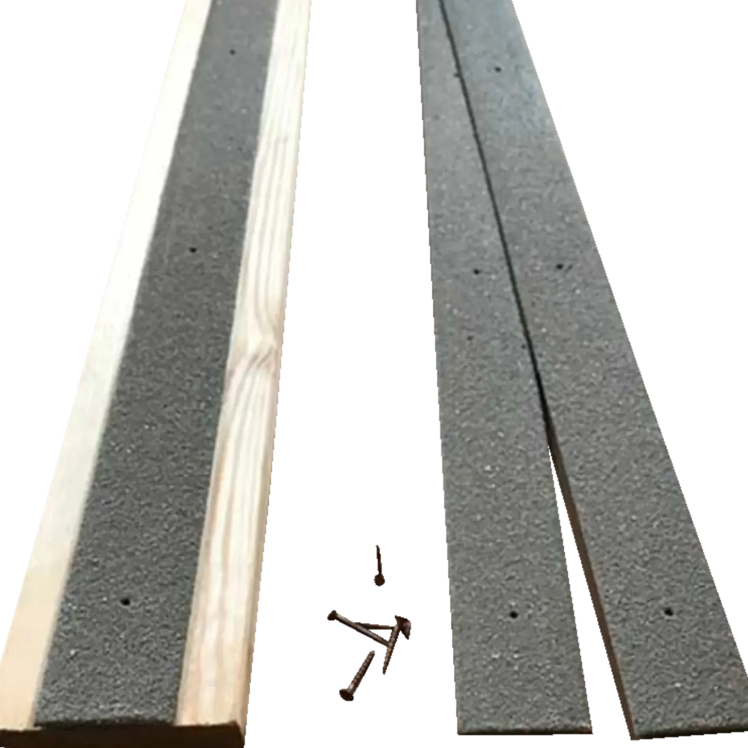 Skridsikker grp liste 50x1000 mm grå