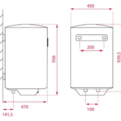 Smart Control elektrisk vandvarmer 100 L