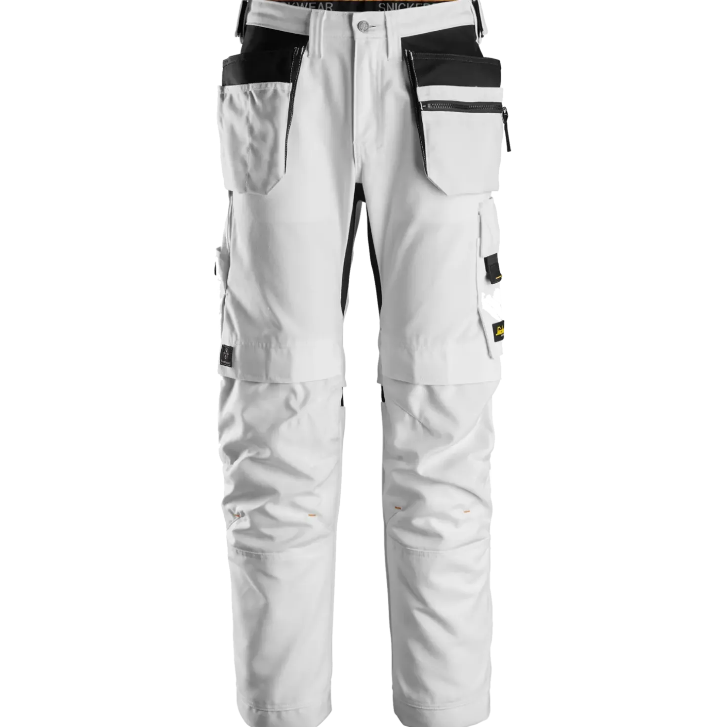 Snickers Allroundwork arbejdsbukser med hylsterlommer Canvas+ stretch hvid str. 56