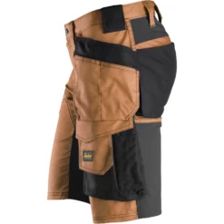 Snickers Allroundwork arbejdsshorts med hylsterlommer stretch brun/sort str. 46