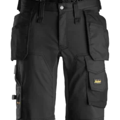 Snickers Allroundwork arbejdsshorts med hylsterlommer stretch sort str. 48