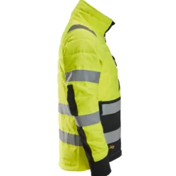 Snickers hi-vis letvatteret jakke gul/sort str. XL