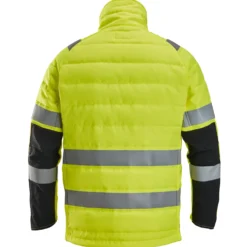 Snickers hi-vis letvatteret jakke gul/sort str. XL