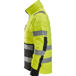 Snickers hi-vis letvatteret jakke gul/sort str. XL