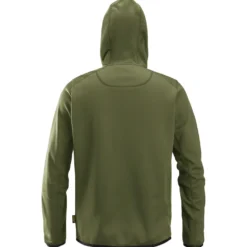 Snickers hættetrøje fleece khaki grøn str. M