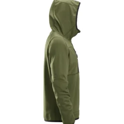 Snickers hættetrøje fleece khaki grøn str. M
