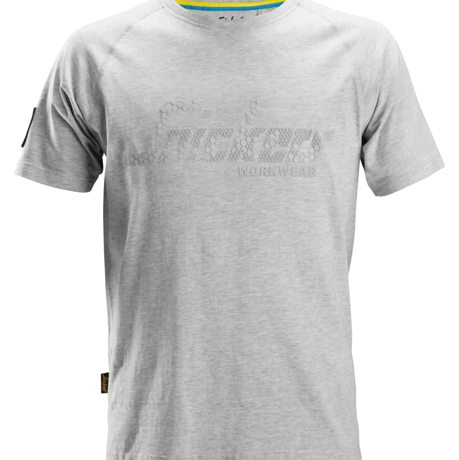 Snickers Workwear t-shirt kortærmet logo lys gråmeleret str. S