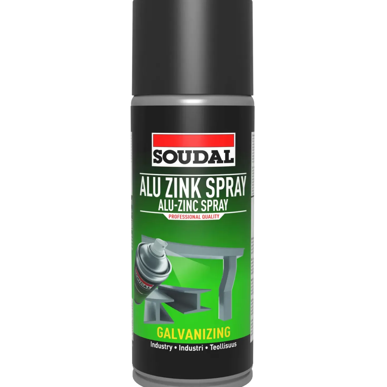 Soudal alu zink spray, koldgalvanisering blank 400 ml