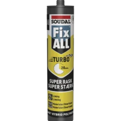 Soudal Fix ALL® Turbo montagelim sort 290 ml