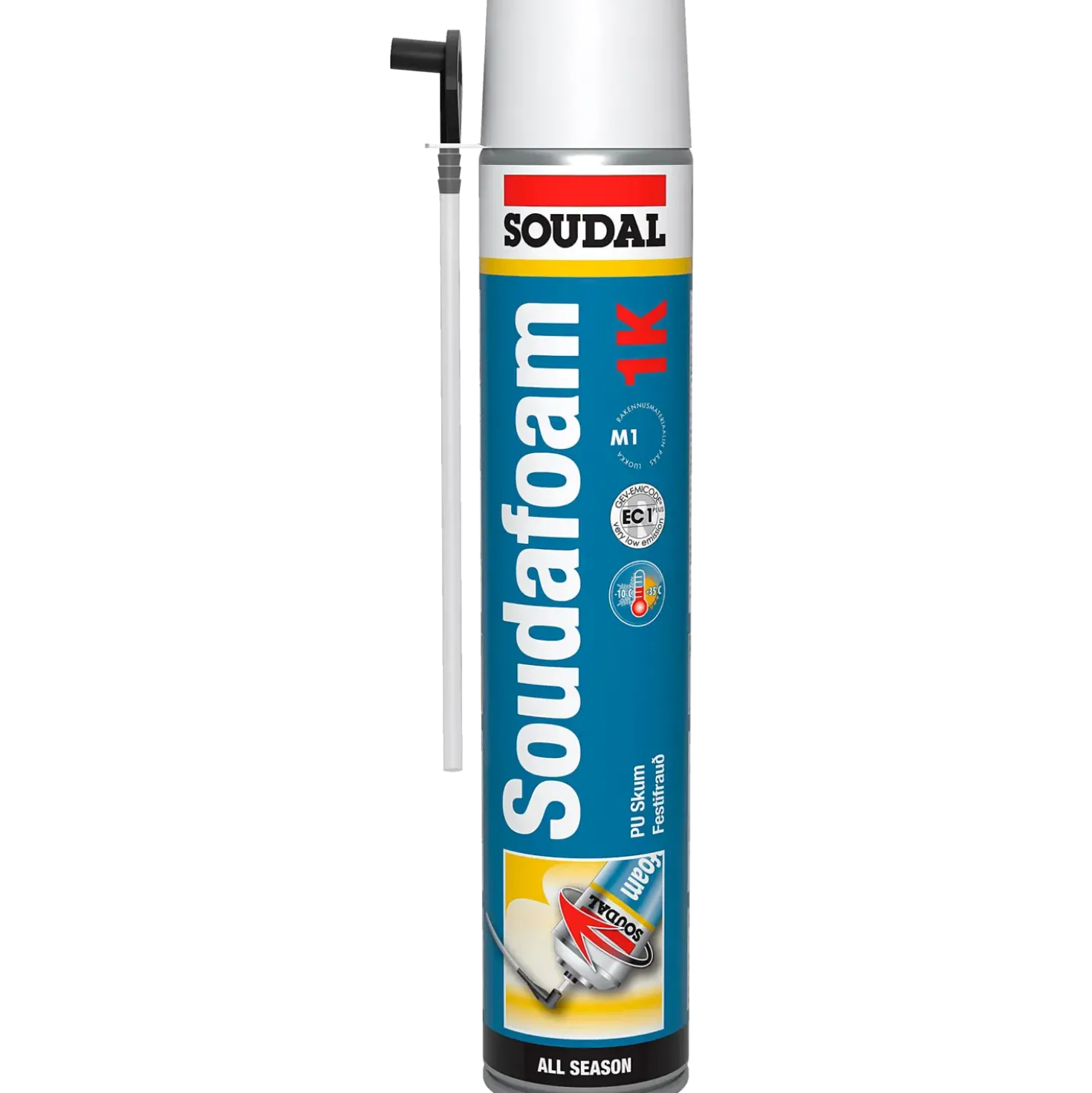 Soudal 1K Soudafoam helårsskum håndholdt 750 ml