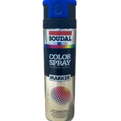 Soudal markerings spray 500 ml fluo blå