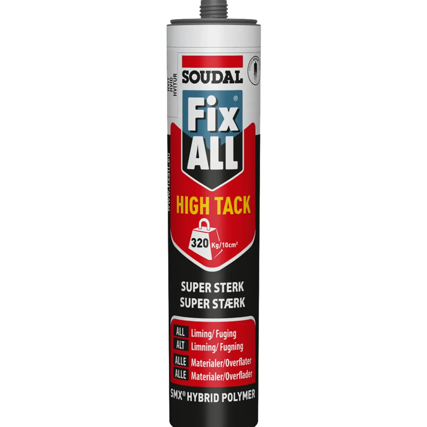 Soudal Montagelim Fix All High Tack hvid 290 ml