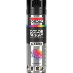 Soudal spraymaling coluorspray sort 500 ml