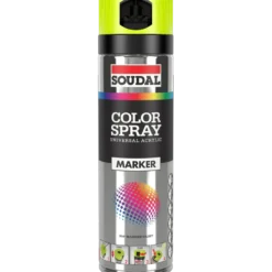 Soudal spraymaling coluorspray fluo gul 500 ml