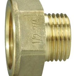 Spidsmuffe 1/2"x3/8" messing