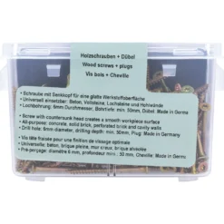 Spånpladeskruer T20 4x50 mm 150 stk