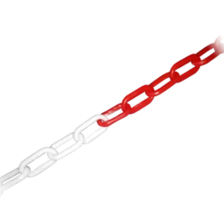 SPREHN afspærringskæde 6 mm rød/hvid 25 m