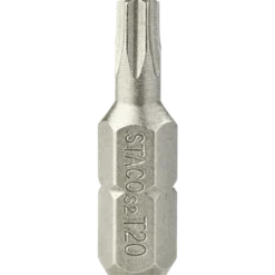 STACO 1/4" bits rustfri stål TX20 6 stk
