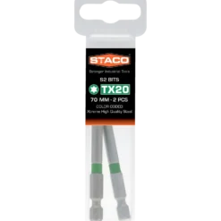 Staco 1/4" PH2 bit orange 70 mm 2 stk.
