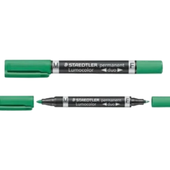 Staedtler pemanent marker duo fin/mellem grøn