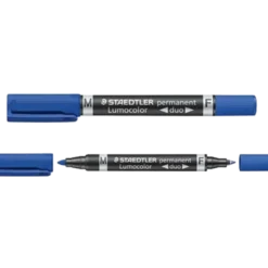 Staedtler pemanent marker duo fin/mellem blå
