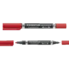 Staedtler permanent marker rød duo fin/mellem