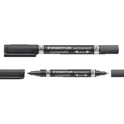 Staedtler permanent marker sort duo fin/mellem