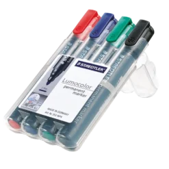 STAEDTLER PERMANENT MARKER 352 WP4 RØD/BLÅ/GRØN/SORT
