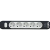 5-stikdåse med USB A+C 1,4m ledning