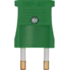 Stikprop flad 250V grøn