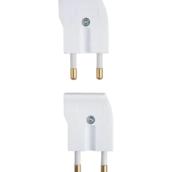 Stikprop vinkel hvid 2 stk