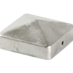 Stolpehat Pyramide Galvaniseret 91x91 mm