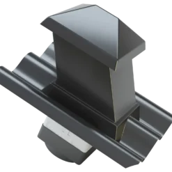 Swisspearl hætte til aftræksrør B7 150x150 mm 15/45° mokka