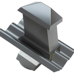 Swisspearl hætte til aftræksrør B6 150x150 mm 15/45° mørkegrå