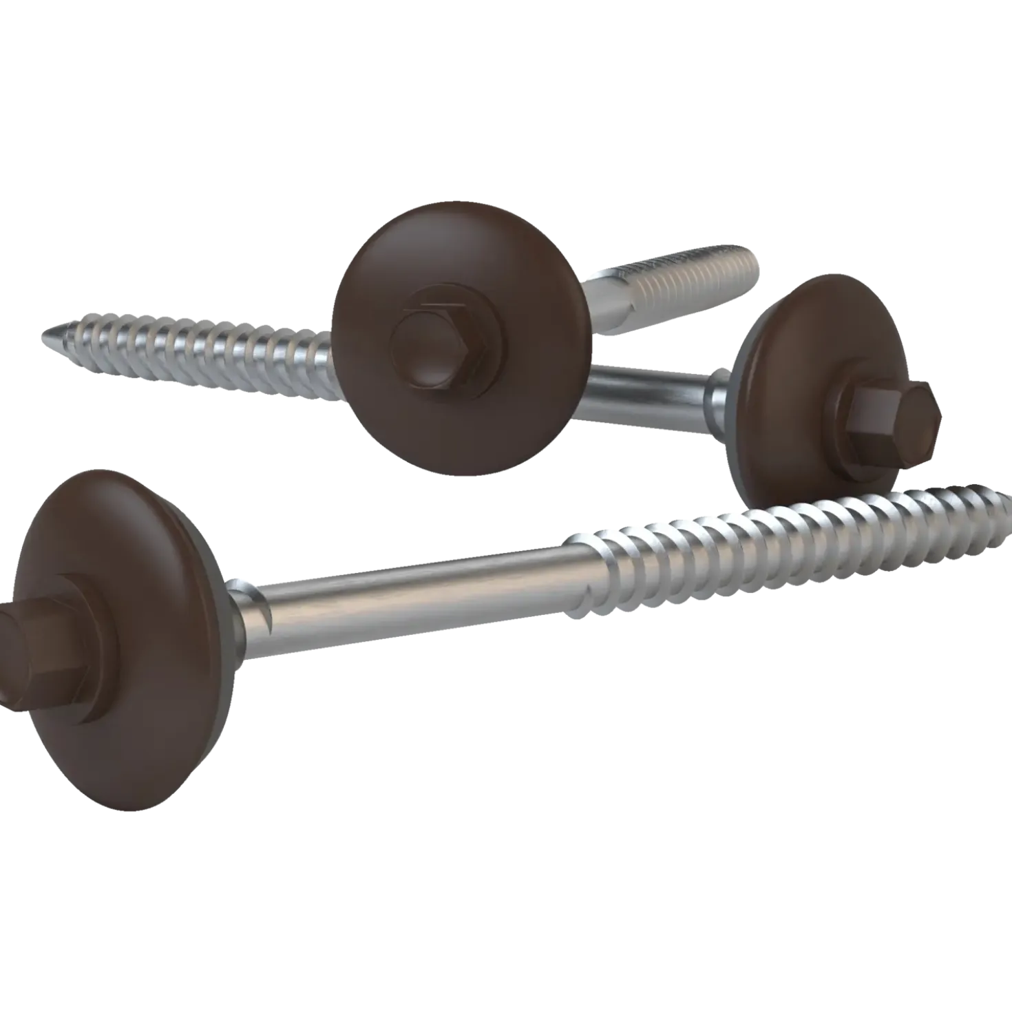 Swisspearl 100 tagskrue m/EPDM skive 6x100 mm mokka 100 stk