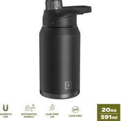 SwissTech flaske 591 ml sort