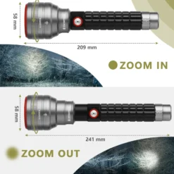 Swisstech Toll lommelygte opladelig 1000 Lumen