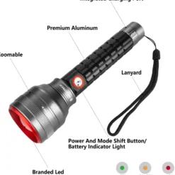 Swisstech Toll lommelygte opladelig 1000 Lumen